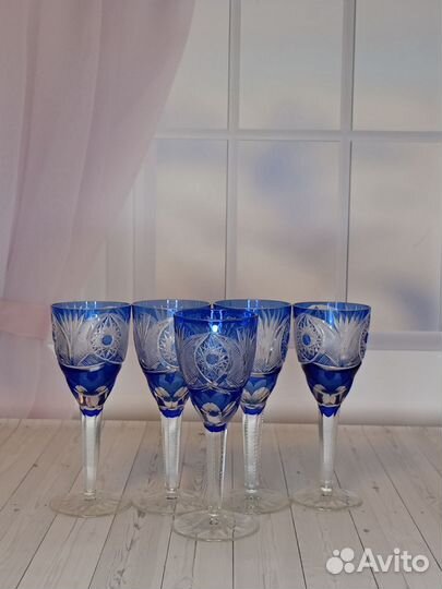 Кувшин хрустальный с бокалами