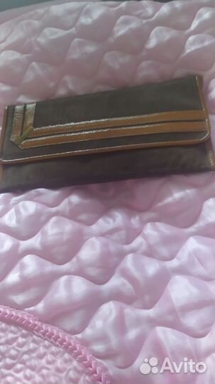 Клатч женский,натуральная замша новый