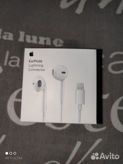 Наушники apple earpods lightning оригинал