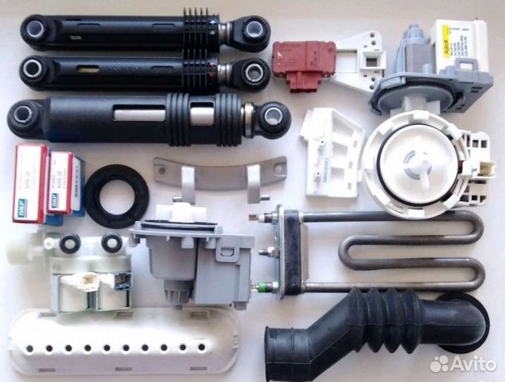 Ремонт стиральных машин на дому. Запчасти