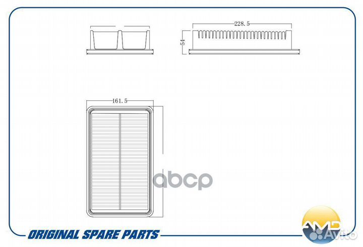 Фильтр воздушный hyundai Creta 1,6 2,0 2016- AM