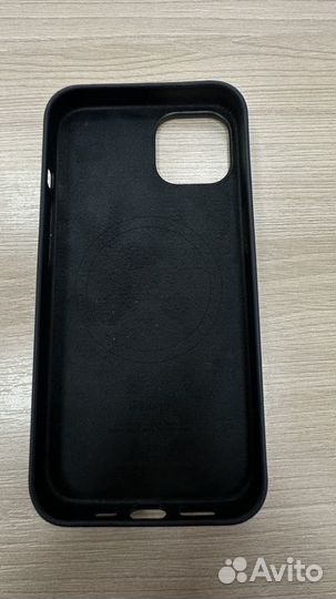 Оригинал кожаный чехол на iPhone 13 magsafe