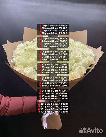 Цветы розы и букеты с доставкой 24 часа