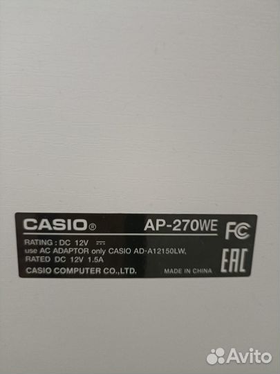 Цифровое фортепиано Casio Celviano AP-270WE