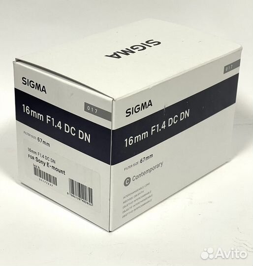 Sigma AF 16mm f/1.4 DC DN Contemporary Sony E