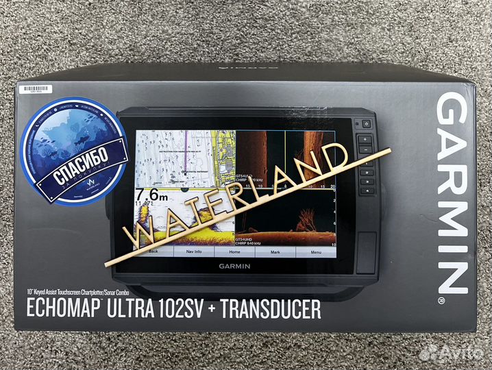Garmin echomap Ultra 102 sv датчик GT56 + карта G3