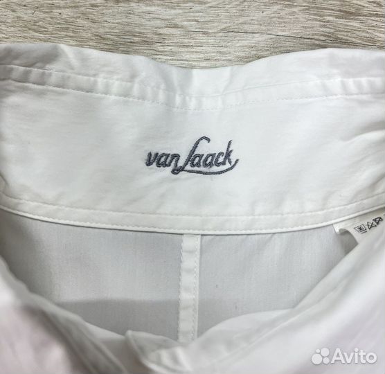 Van Laack женская белая рубашка с эластаном