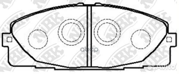 Колодки тормозные передние pn1516 NiBK