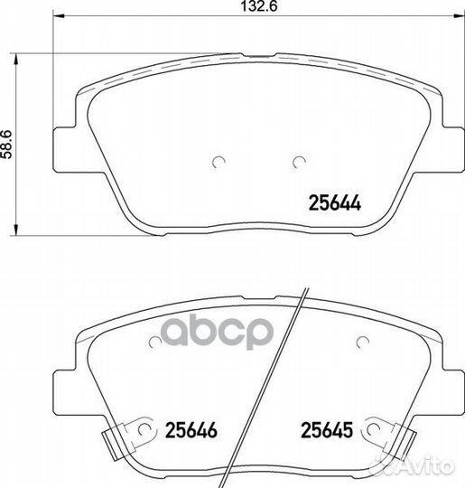 Колодки тормозные дисковые перед NP6049 NIS