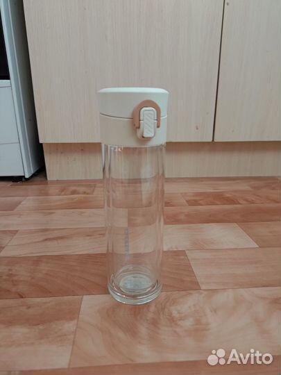 Бутылка для воды стеклянная 200 мл