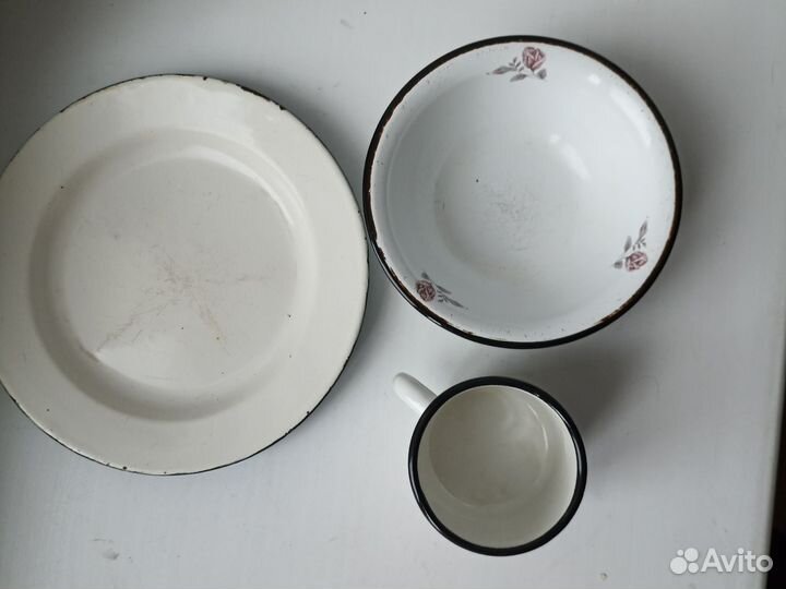 Посуда эмалированная бу СССР