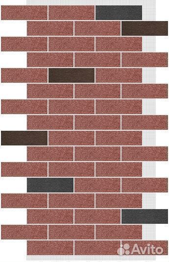 Гибкий кирпич, декоративное покрытие амк, микс 432