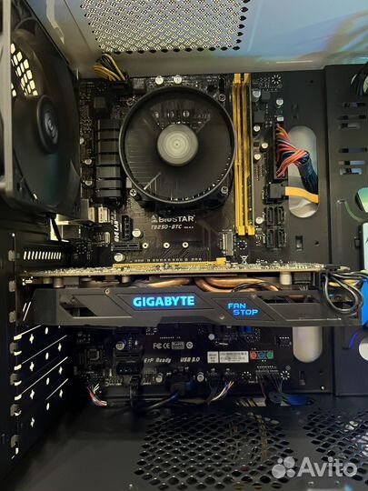Игровой Компьютер Intel i3-7100/RX570 8Gb/8Gb/SSD