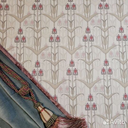 Ткань саржа хлопковая Осока модерн