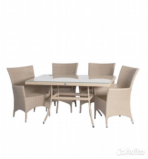 Комплект на 4 персоны Кипр. Мебель из ротанга