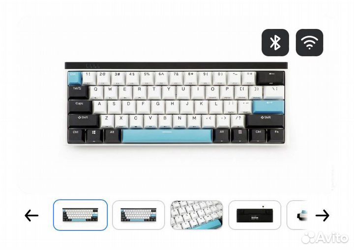 Клавиатура беспроводная Durgod k330w lon storm