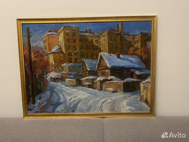 Картина маслом ул. Шеронова/Калинина 1990г