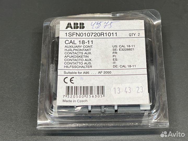 ABB CAL18-11 Блок вспом. контактов, новый, 11 шт