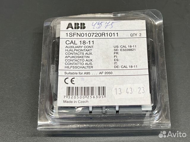 ABB CAL18-11 Блок вспом. контактов, новый, 11 шт