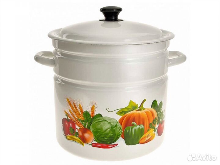 Кастрюля эмалированная 12 литров