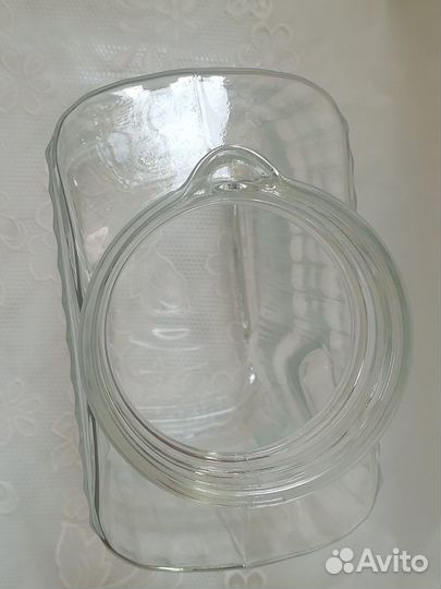 Креманка, кувшин, граненые стаканы, графин