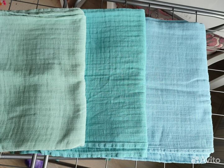 Пеленки детские муслин и фланель