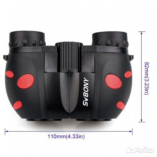 Бинокль детский svbony 8x21 Хэллоуин черный