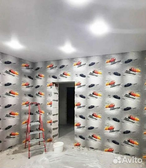 Поклейка обоев