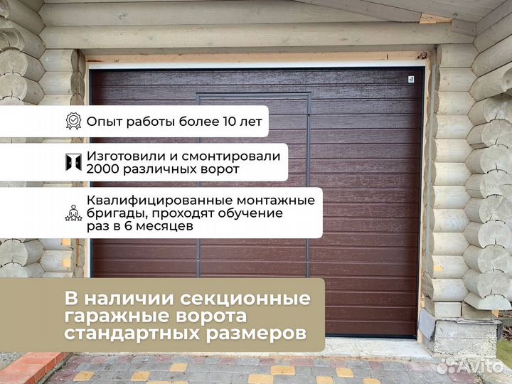 Гаражные секционные ворота Алютех