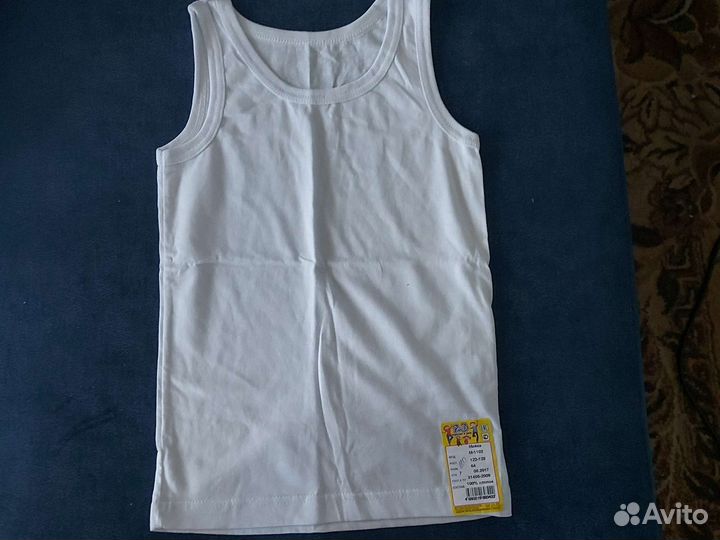 Рубашка белая новая 134