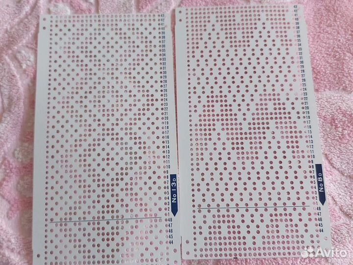 Перфокарты для вязальных машин на 24 петли