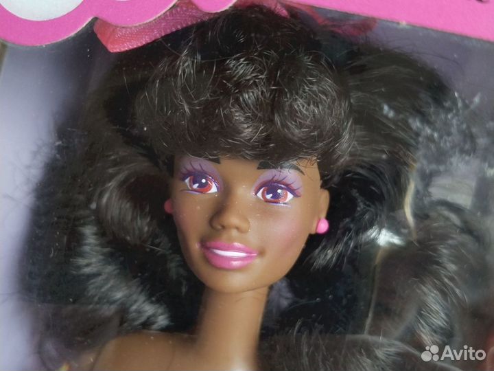 Christie розовые глаза. Bath Magic Barbie African