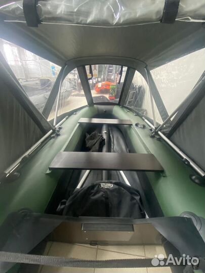 Тент для лодки пвх ходовой кабриолет Ривьера 2900С