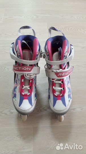 Роликовые коньки раздвижные Reaction Rainbow