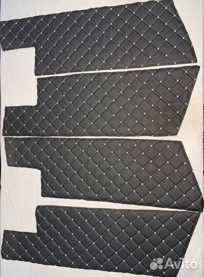 Вставки в двери из экокожи на Приору (4 шт )