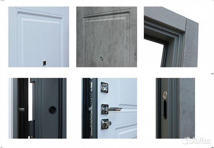 Дверь входная серая шумо-изоляционная