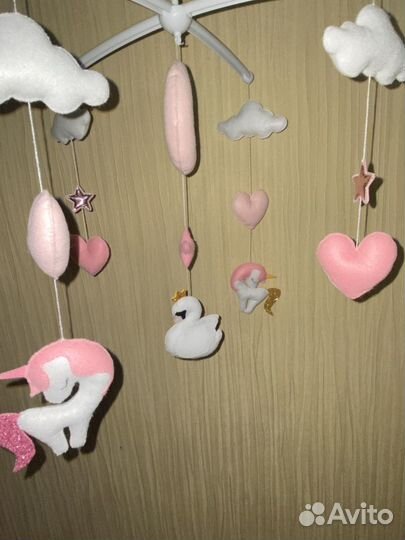 Мобиль для девочки единороги