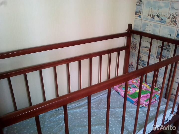 Кроватка+матрац ортопедический+органайзер