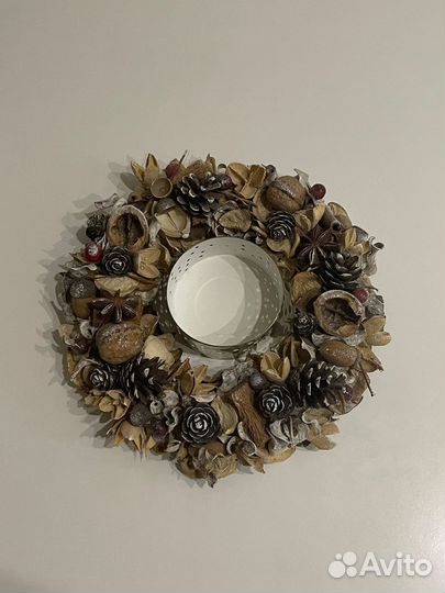 Рождественский венок ручной работы