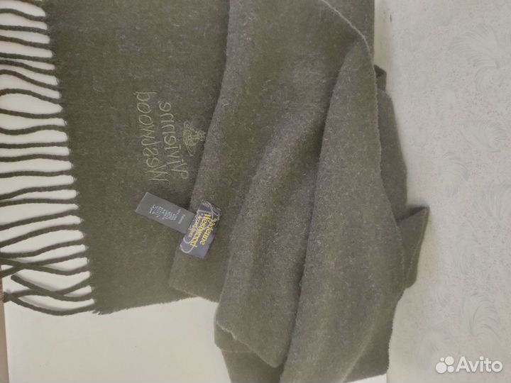 Шарф/Шерсть/Редкий/Дизайнерский/Vivienne Westwood