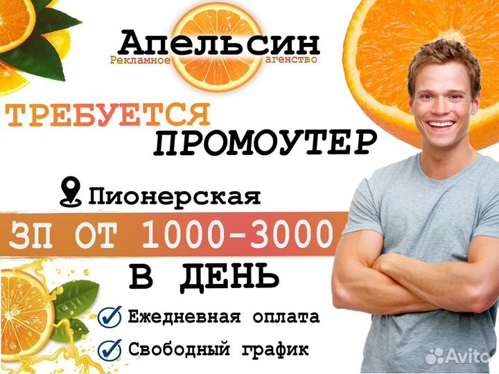 Почтальон промоутер от 14 лет