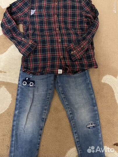 Рубашка и джинсы Next