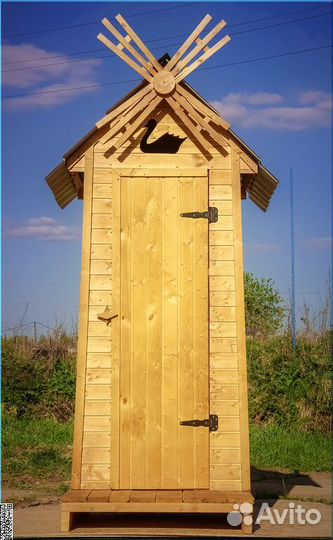 Уличный туалет деревянный GAR204
