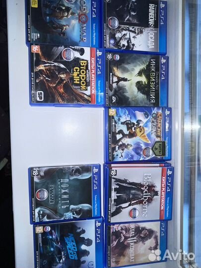 Диски с играми ps4