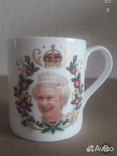 Коллекционная кружка, англ. фарфор, Елизавета II