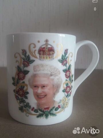 Коллекционная кружка, англ. фарфор, Елизавета II