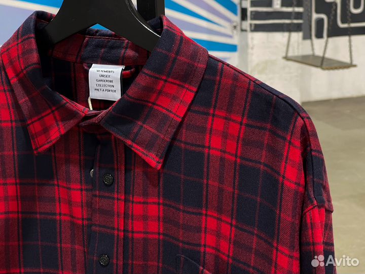 Рубашка Vetements Hello My Name Is 2025