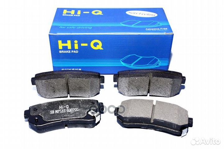 Колодки тормозные дисковые Hyundai Accent, Kia Rio