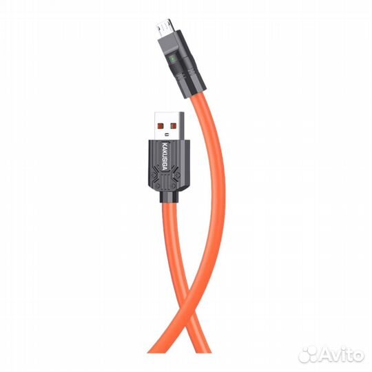 Кабель kakusiga KSC-955 microUSB 2.4A Orange
