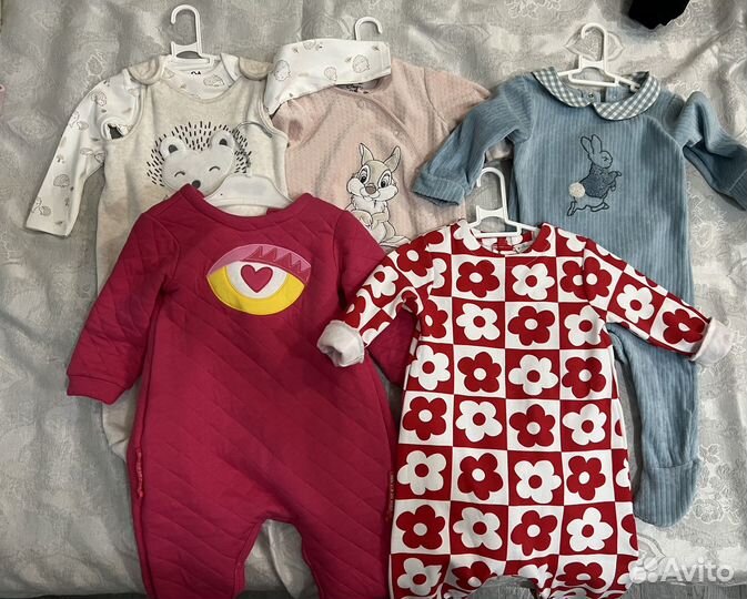 Брендовые слипы на девочку 6-9 месяцев